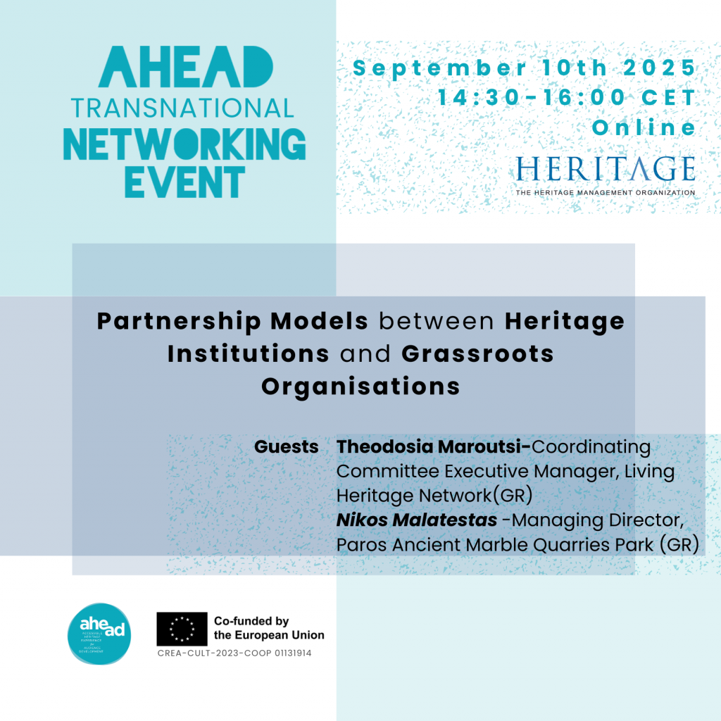 Poster featuring event details logos