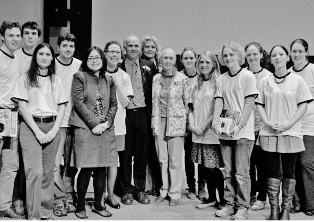 Dr. Jane Goodall with the Personal Histories team