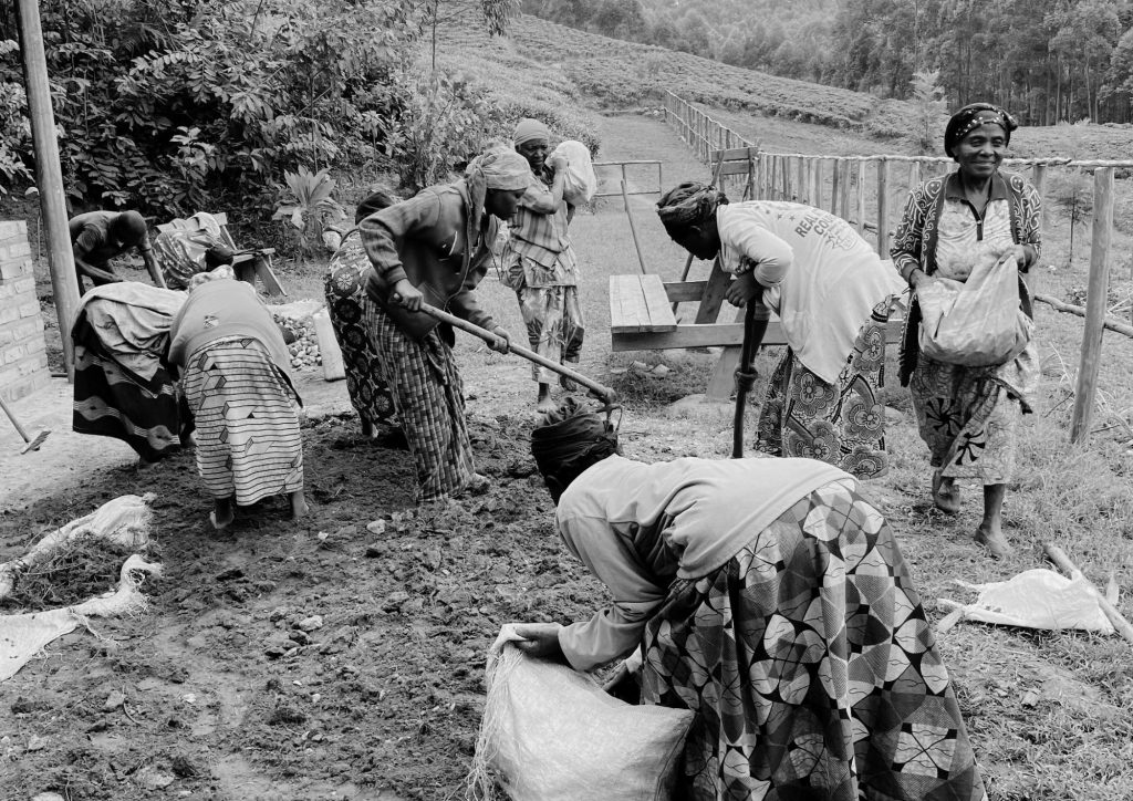A team of women at work in Rwanda