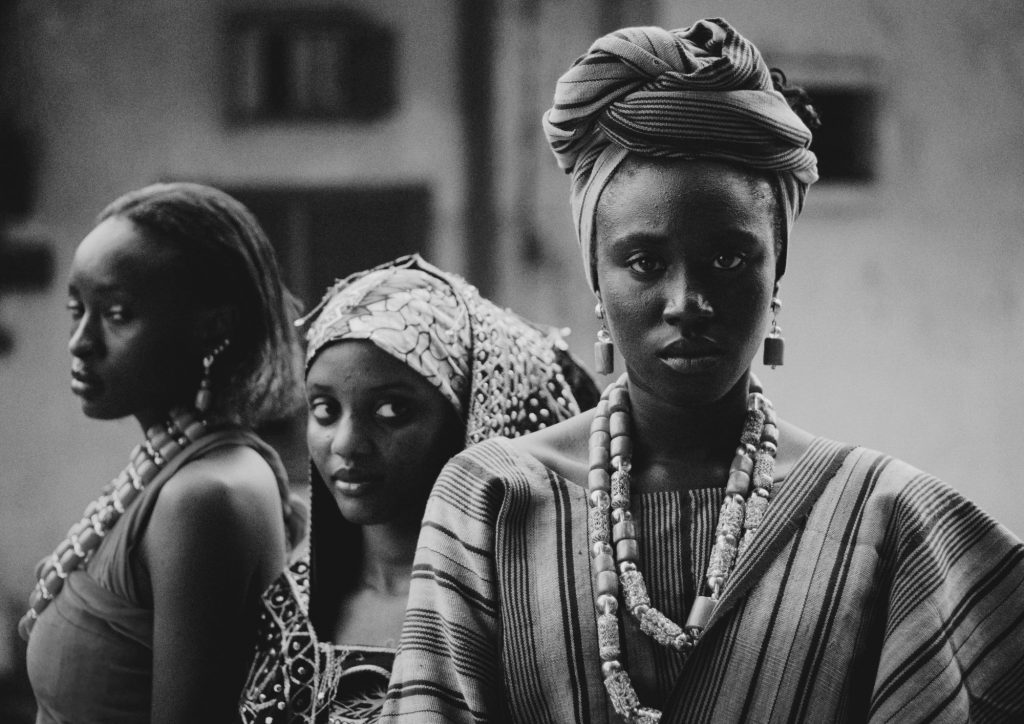 Women in traditional African attire